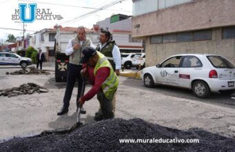 Supervisa Pepe Chedraui trabajos del programa “BacheAndo” Puebla en Villa Posadas