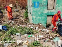 Promueve Gobierno de Pepe Chedraui limpieza y disposición adecuada de residuos para prevenir inundaciones