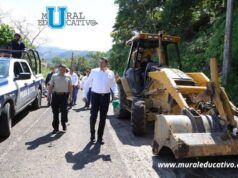 Gobierno estatal despliega maquinaria y apoyos sociales para atender emergencia en la Sierra Negra