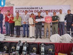Omar Muñoz inaugura primera Estación de Bomberos en Cuautlancingo