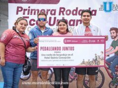 Omar Muñoz impulsa deporte y convivencia familiar con Rodada Eco-Urbana