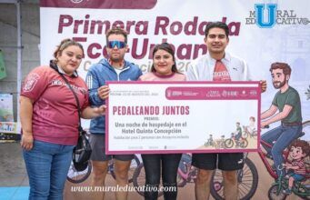 Omar Muñoz impulsa deporte y convivencia familiar con Rodada Eco-Urbana