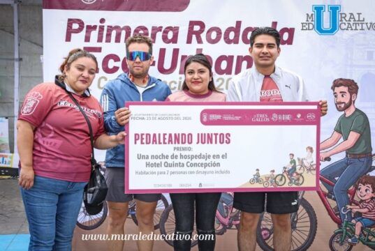 Omar Muñoz impulsa deporte y convivencia familiar con Rodada Eco-Urbana