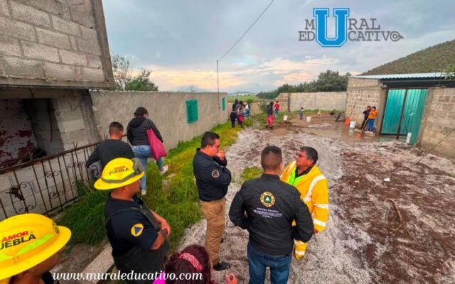 Gobierno del Estado atiende afectaciones por lluvia en Tepeyahualco