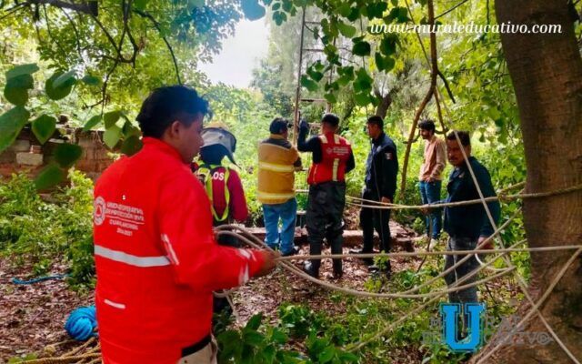 Bomberos y Protección Civil rescatan a ser sintiente en la Inspectoría Nuevo León