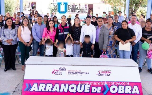 Destina Lupita Cuautle obra para mejorar la seguridad de preescolar en inspectoría Concepción La Cruz