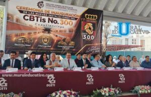 Se inauguran las nuevas instalaciones del CBTIs 300 en Cuautlancingo.
