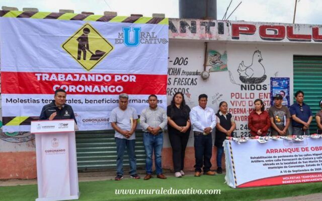 Con inversión de 2.2 MDP, Armando Aguirre inicia rehabilitación de calles en San Martín Zoquiapan