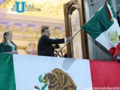 Alejandro Armenta Resalta el papel de las madres buscadoras y de las heroínas de la patria, en su arenga en el Grito de Independencia