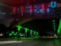 Exalta Gobierno del Estado festividades patrias con iluminación de 19 bajo puentes