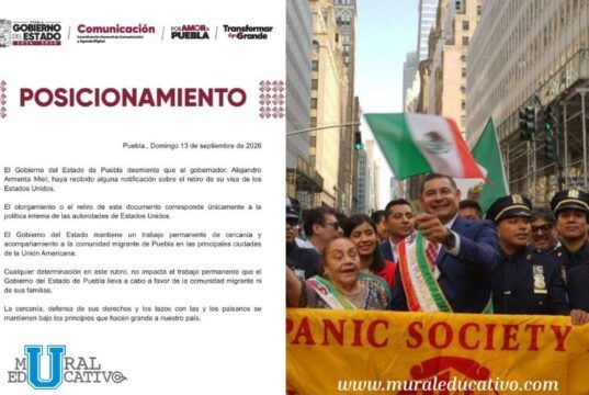 Gobierno de Puebla niega que Alejandro Armenta haya perdido su visa de Estados Unidos