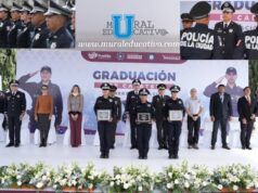 Realiza Gobierno de Pepe Chedraui graduación cadetes de la Academia de Formación y Profesionalización Policial