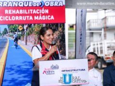 Rehabilitación de la Ciclorruta Mágica y pavimentación en fraccionamiento, parte de la nueva etapa de obra: Lupita Cuautle